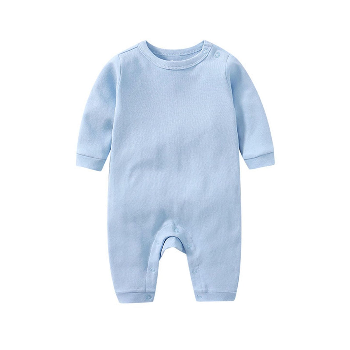 Jomixa Unisex Baby Outfit Newborn Hospital Outfit Infant Girl Clothes Long Sleeve 100% Cotton Baby Clothes Jumpsuit (Blue 0-3 Months)